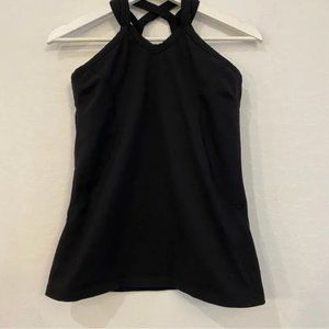 Kiragrace Black Built in Bra Tank Size Large